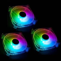 Ventilator LAMPTRON Icecloud+ ARGB 120 Triple PWM Transparent