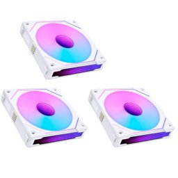 Ventilator Lian Li UNI FAN SL-INF 120 ARGB Reverse Blade PWM 3Pack Alb