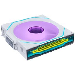 Ventilator Lian Li UNI FAN SL-INF Wireless ARGB PWM Reverse Blade 120mm Alb