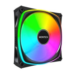 Ventilator Montech RX120 PRO PWM Reverse ARGB 120mm Negru