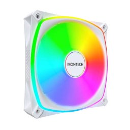 Ventilator Montech RX120 PRO PWM Reverse ARGB 120mm Alb