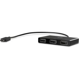 Hub USB HP USB-C to USB-A Hub, USB HubÂ (black)