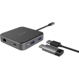 Docking Station Acer 7-in-1 Mini Dock HDMI DP USB-A USB-C LAN Black/Silver