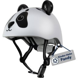 Jucarie Hudora children's helmet Pandy white/black, size 48-52