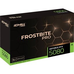 Placa video INNO3D GeForce RTX 5080 ICHILL FROSTBITE PRO, graphics card DLSS 4, 3x DisplayPort, 1x HDMI 2.1