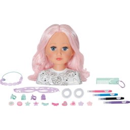 ZAPF Zapf Creation Creation BABY born Styling Head Creative, Make-up and Hairdressing Head