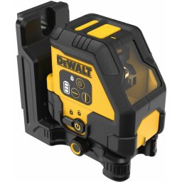 DeWALT Cordless Cross Line Laser DCLE14201RB, 18 Volt, black/yellow, with red laser lines, integrated Powerstack Li-Ion battery