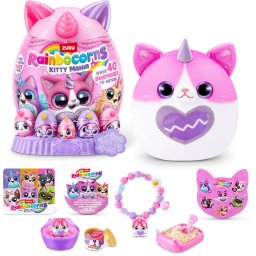 Jucarie Zuru Rainbowcorns - Eggzania Kitty Mania, assorted toy figure, one figure