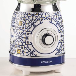 Blender Ariete Capri stand mixer, white/multicolored glass beaker, 1000 watts, 1.5 liters