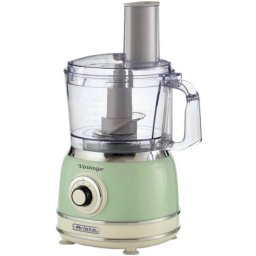 Robot de bucatarie Ariete Vintage Green Multifunctional Food Processor, light green/cream, 1000 watts, 1.2 liters