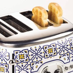 Prajitor de paine Ariete 4-slice toaster Capri white/multicoloured, 1630 watts, for 4 slices of toast