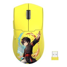 Mouse Gaming Wireless Bluetooth Si Cu Fir Redragon K1ng Max Anime Galben