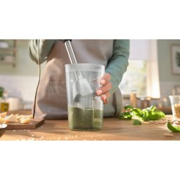 Blender Bosch Home ErgoMaster MSM4W220 Series 4 Hand Blender, White/Stainless Steel, 600 Watts, with Chopper