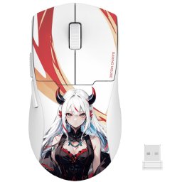 Mouse Gaming Wireless Bluetooth Si Cu Fir Redragon K1ng Max Anime Alb