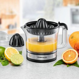 Storcator Rommelsbacher citrus press ZP 50 (stainless steel/black, 30 watts, juice container 0.6 liters)