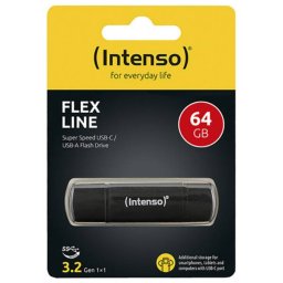 Memorie USB Intenso Flex Line 64GB USB-C Black