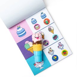 Jucarie Spinmaster Melissa & Doug - Stickers WOW! Ice Cream Sticker Stamp & Pad