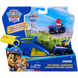 Set Spinmaster Paw Patrol Pup Squad Launcher +3 ani
