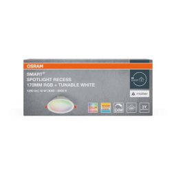 Spot LED Osram 000004099854475696 Smart Wi-Fi Mat 12W 1250lm Lumina Alba si Color(3000-6500K) IP20 Alb