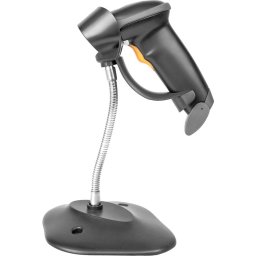 Scanner Digitus 2D Bluetooth barcode scanner (black, battery operated, with holder, QR code compatible)