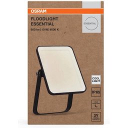 Proiector LED Osram 000004099854429637 Essential 10W 220-240V 900lm Lumina Neutra(4000K) IP65 13.2x2.8x8.3cm Aluminiu Negru