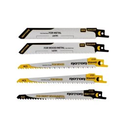 Set 5 Panze Fierastrau Sabie ROTOR RSS1 Pentru Lemn/Metal