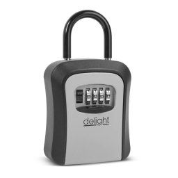 Seif Delight pentru Chei Metalic cu Cifru si Carlig Blocare Portabil 170x95x40mm