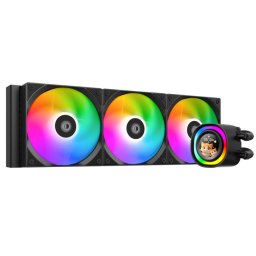 Cooler Procesor Cu Lichid ID-Cooling FX360 LCD Cu Display Negru Iluminare ARGB