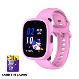 Smartwatch LAGENIO pentru Copii cu Functie Telefon K3 Premium Monitorizare Sanatate Conexiune 4G Roz