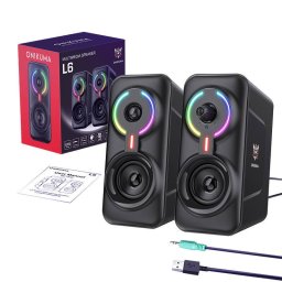 Boxe Multimedia Onikuma L6 Gaming Bluetooth 5.0 Iluminare RGB Putere 10W Negru