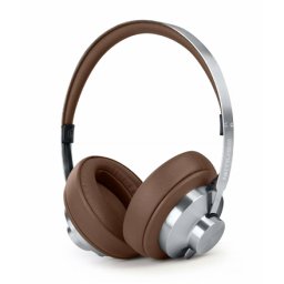 Casti Wireless MUSE M-298 SBR Bluetooth ANC Autonomie pana la 65 Ore Maro/Argintiu