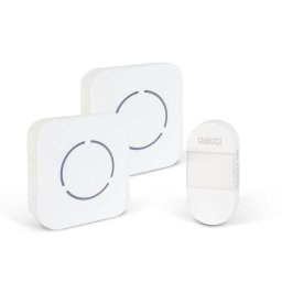 Sonerie Wireless Delight Kinetica fara Baterii 2 Receptoare 150m 36 Melodii LED IP44