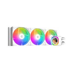 Cooler Procesor Cu Lichid ID-Cooling FX360 LCD Display Iluminare ARGB Alb