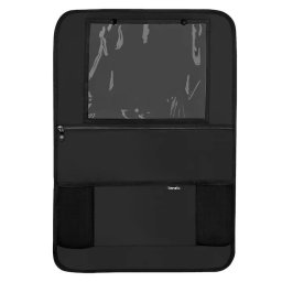 Organizator Auto Lionelo LO-SEATORGANIZER_BLACK Cu 5 Buzunare de Diferite Dimensiuni Cu Buzunar pentru Tableta Montare cu Clema Piele Ecologica Impermeabila Negru