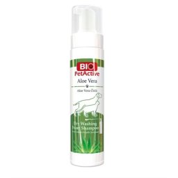 Sampon Uscat Spuma Bio PetActive Aloe Vera pentru Caini si Pisici 200ml