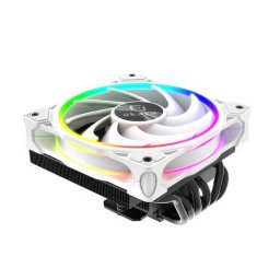 Cooler Procesor AKASA SOHO H6L M2 Low-Profile ARGB 120mm Alb