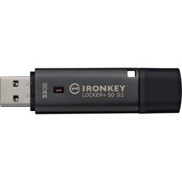 Memorie USB Kingston IronKey Locker+ 50 G2 32GB USB 3.0 Anthracite