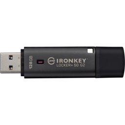 Memorie USB Kingston IronKey Locker+ 50 G2 128GB USB 3.0 Anthracite