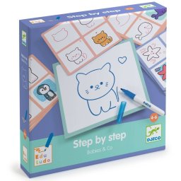 Joc Educativ Djeco Deseneaza pas cu pas Babies Co +3 ani