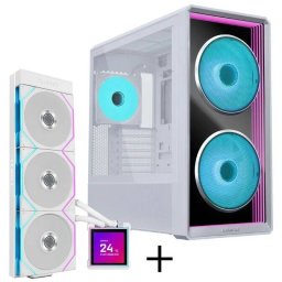 Carcasa Lian Li LANCOOL 217 INF Bundle + HydroShift II LCD-S 360TL AiO Alb