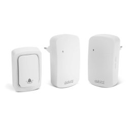 Sonerie Wireless Delight fara Baterii Kinetic 2 Receptoare 38 Tonuri 100m IP54 Alb