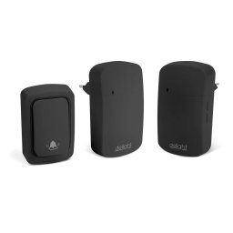 Sonerie Wireless Delight fara Baterii Kinetic 2 Receptoare 38 Tonuri 100m IP54 Negru