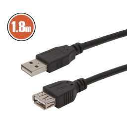 Cablu Prelungitor USB 1.8m Delight USB A la USB A Extensie Date si Incarcare Negru
