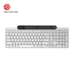 Tastatura Standard Lenovo 800 cu Autoincarcare Bluetooth Layout US English Alb