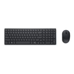 Kit Tastatura si Mouse Dell Silent KM555 Wireless Layout US International (QWERTY) Negru