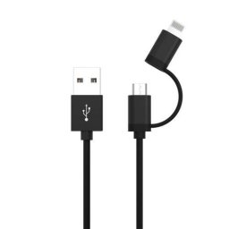 Cablu de Date si Incarcare Ansmann 3-in-1 1.2m Negru