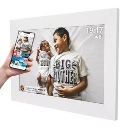 Rama Foto Digitala Denver PFF-1026W FRAMEO Ecran IPS Tactil HD 10.1Inch 16GB Wi-Fi Alb