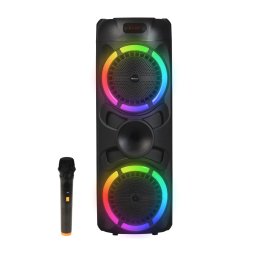 Boxa Portabila Denver BPS-459 Bluetooth Iluminare LED Microfon Putere RMS 2 x 20W Negru