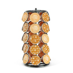 Suport Capsule Cafea Bewello Dolce Gusto 35 Capsule Metal Rotativ Negru