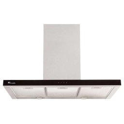 Hota Decorativa Tornado Lara 1200 90Cm 1 Motor 3 Viteze Absorbtie 1200 m3/h Inox/Negru